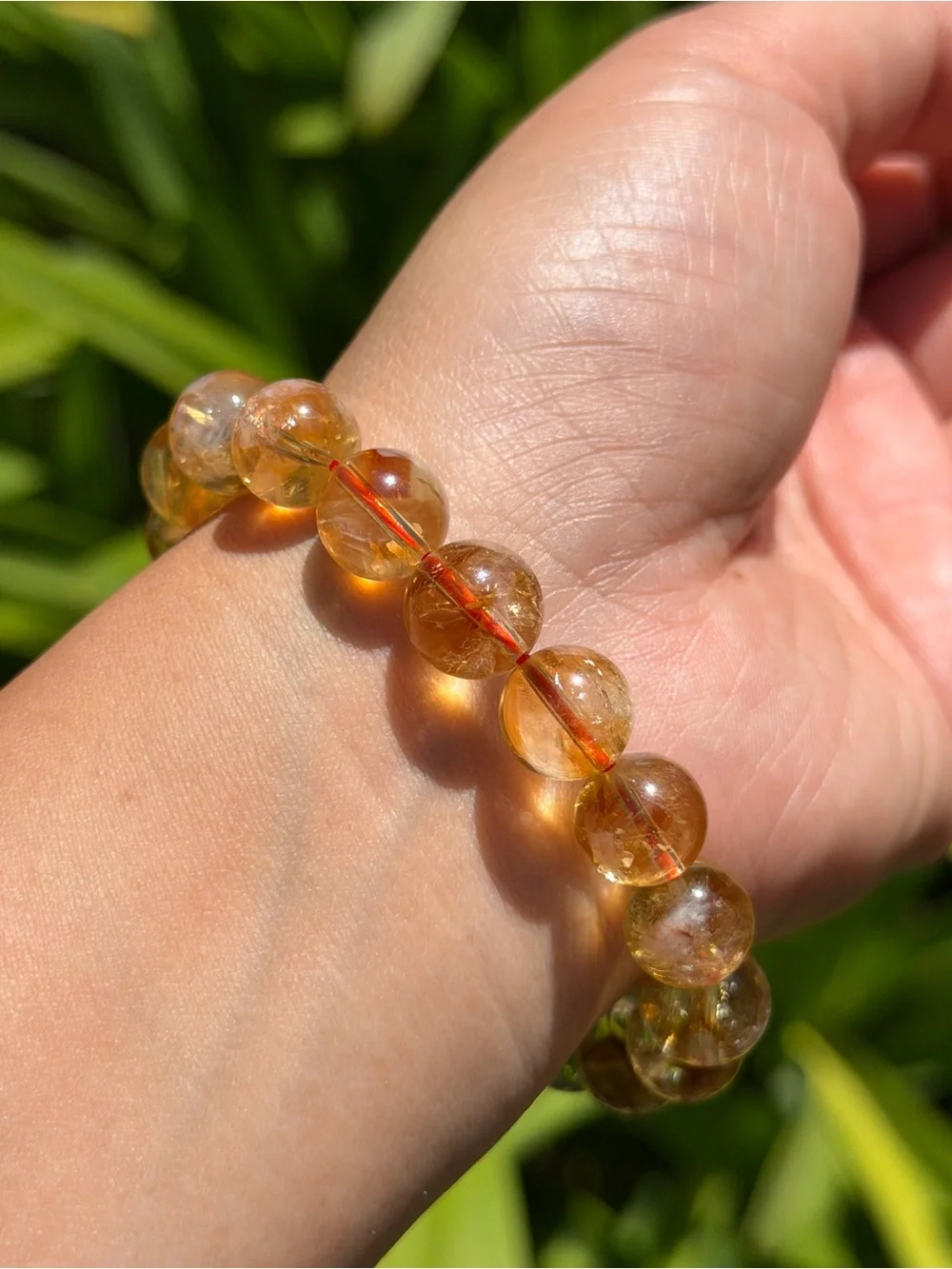 11mm Golden Citrine Stretch Bracelet 2058